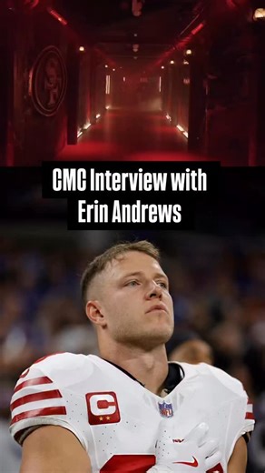 #49ers Christian McCaffrey pregame interview with Erin Andrews, incredible 🔥 Via: @erinandrews | Oursf49ers