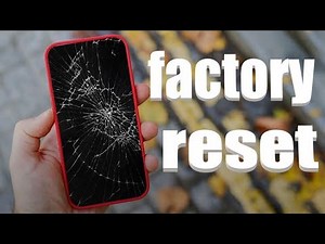 How to reset iphone when screen is broken