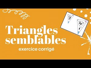 📏🔺 Triangles semblables : Calculer un côté homologue ✍️ – Exercice corrigé 🔺📏