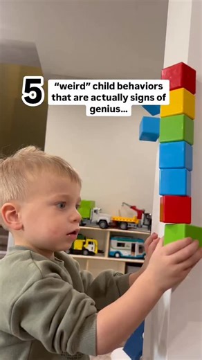 Some of the behaviors parents worry about the most are actually signs of something really important. These “weird” behaviors often are not problems to fix. They are signals to understand. Here are 5 child behaviors that are actually signs of genius when you know how to support them: 1. Intense focus Getting completely absorbed in one thing, stacking, lining up, repeating the same action over and over. This is deep concentration and pattern building. 2. Taking things apart Pulling toys apart, ope