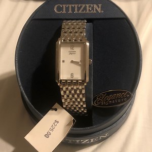 Citizen Silver Rectangular Watch