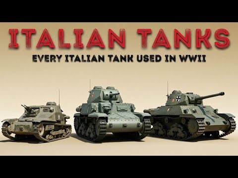 Every Italian Tank in WWII - From L3 Tankette to P26/40
