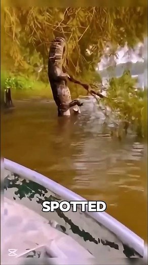 The Crocodile That Climbs Trees #shorts #animals #wildlife