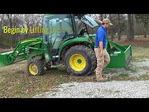 Removing Frontier Box Blade from John Deere 3046R