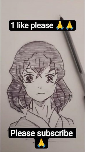 Inosuke Hashibira | Demon Slayer Art | Satisfying Drawing Process| Like and subscribe 😁🙏#shorts