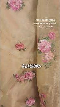 Pure kora tissue saree#golihandlooms