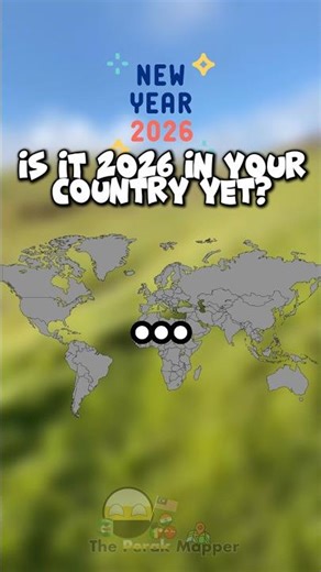 Is it 2026 in your country yet? #mapping #mapper #geography #history #shorts #europe