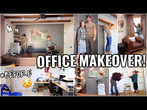 COMPLETE OFFICE MAKEOVER IN ONE WEEK!!😯 BEFORE & AFTER EXTREME ROOM MAKEOVER