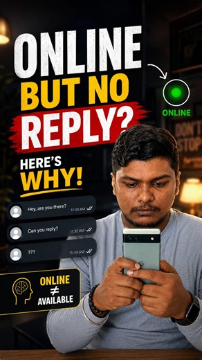 Why Do People Stay Online But Ignore Your Messages? 🤔 | Psychology Facts #Shorts