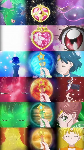 Sailor Moon Crystal Group Transformation Highlights