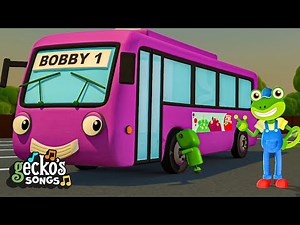 Drive The Bus Song | Gecko's Garage Songs｜Kids Songs｜Trucks for Kids
