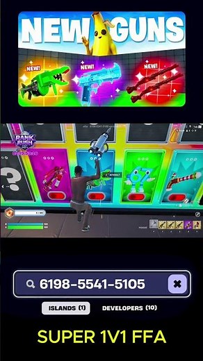 NEW OP SECRET GUN on Super 1v1 FFA #gaming #fyp