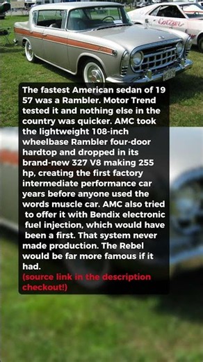The Fastest American Sedan of 1957 Was a Rambler #shorts #car #automobile