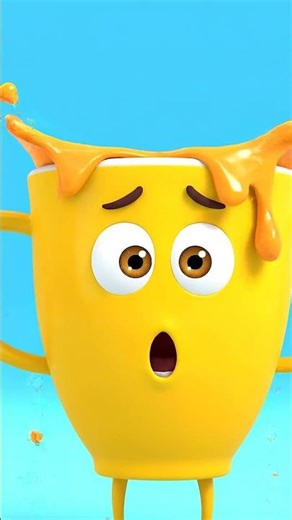 Cup Says: “Hold Me Straight!! #shorts #animated #humor #cartoon