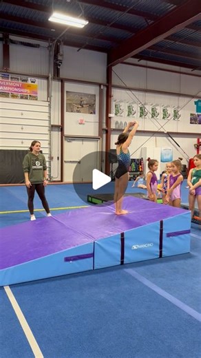 Laura Reeves on Instagram: "One of our favorite drills for introducing the round off back handspring connection. . . . #regal #gymnast #gymnastics #preteam #level3 #floor #tumbling #roundoffbackhandspring #gymnasticsdrills #drilltheskill #trusttheprocess #basics #fun"