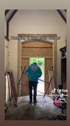 Repurposed Church Pew: Building a New Front Door