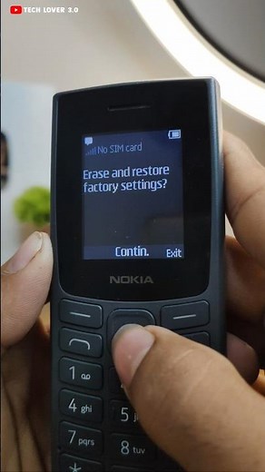 Nokia 105 Erase And Restore Factory Settings ? #nokia