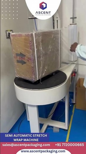 SEMI AUTOMATIC STRETCH WRAP MACHINE
