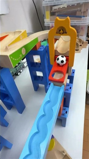 マーブルランレース Trix Track and HABA mixed course 121 #マーブルラン #marblerun #marblesrace #ビー玉転がし #TrixTrack