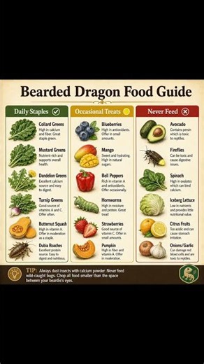 Bearded Dragon Food Guide Safe vs Unsafe