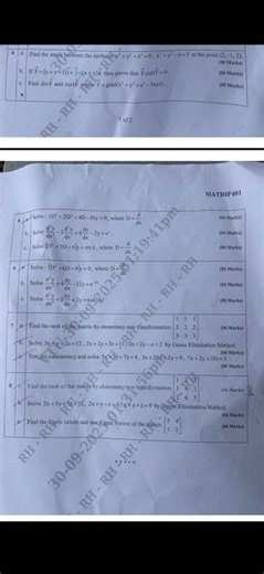 Engineering Mathematics M2, Advanced Mathematics