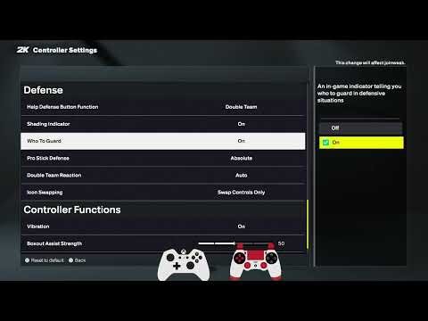 NBA 2K26 How to Turn on or off Who To Guard