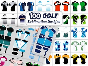 Golf Polo Sublimation Design Bundle | Golf Jersey Designs | Vector Files | 100 Jersey Designs | Instant Digital Download - Etsy