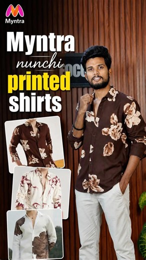 @myntra Best printed shirts collection from Myntra 🔥 #mensfashion #reels #shorts