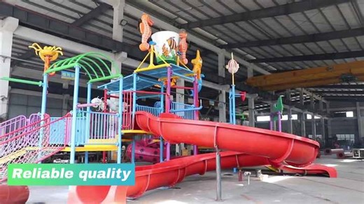 Friendly Pool Slide Fiberglass Swimming Pool Water Slide Durable Pool Slide With Water Park