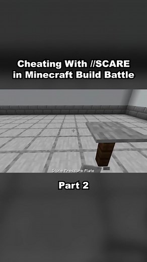 Cheating With //SCARE in a Minecraft Build Battle