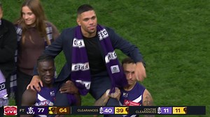 Michael Walters is chaired off as Fremantle fans say farewell 🥹 | AFL