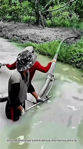 Removing Silt with Water Pump Machine #AgriculturalInnovation
