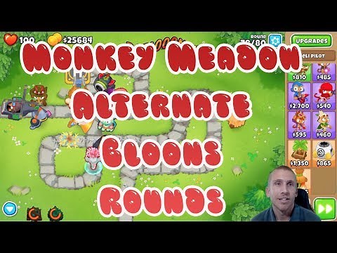 Bloons TD 6 - Monkey Meadow Alternate Bloons Rounds Walkthrough