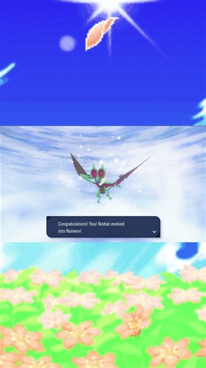 Evollnig Noibat into Noivern - Pokemon Legends ZA #shorts #pokemon #evolution