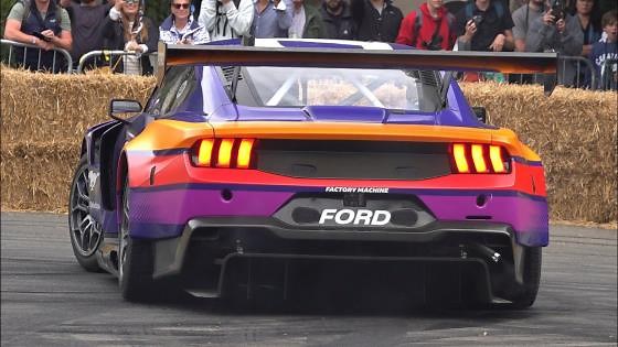 Ford Mustang GT3 – V8 Sounds, Accelerations and Burnouts