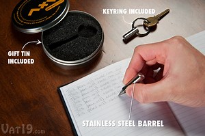 The Inkless Metal Pen: Alloy tip never needs to be replaced