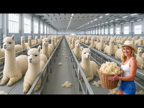 How Millions of Alpacas Are Processed – Massive Alpaca Wool Farming for Premium Fleece