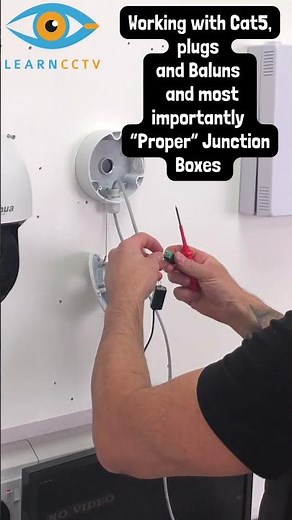 Working with Cat5 & Balun's for CCTV Installation and with Junction Boxes