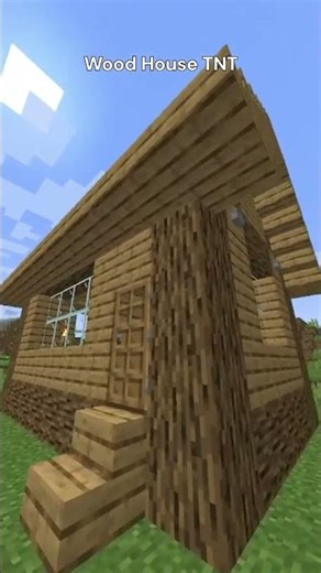 Wood House TNT Explosion in Minecraft 💥