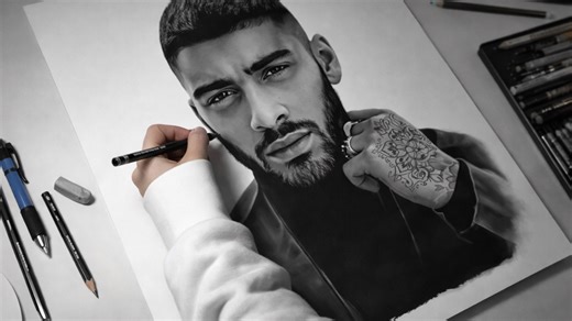 How Artbyoums Captures Zayn Malik Likeness So Perfectly
