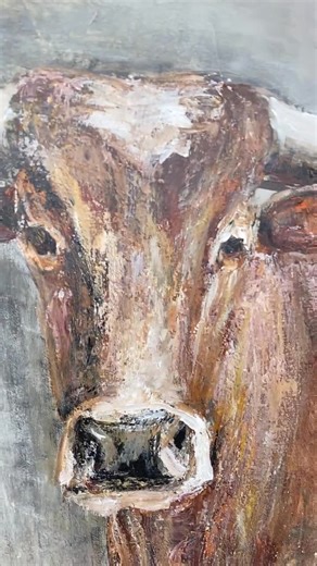 Large Texas Longhorn Bull Painting – Rustic Western Animal Art on Canvas Wall Decor - Etsy