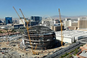 See the latest progress as The MSG Sphere takes shape
