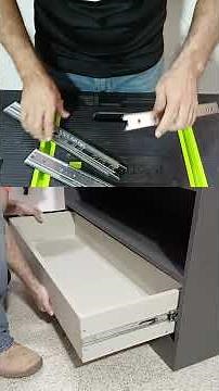 How to Install Soft-Close Telescopic Drawer Slides - DTC Drawer Slides #shorts