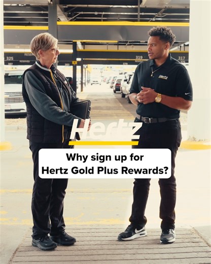 5.7K views · 46 reactions | Free, easy to sign-up, and you’re off the lot in minutes! There’s no downside to being a Hertz Gold Plus Rewards member. What are you waiting for?  https://bit.ly/4eYH3IU ​#Hertz #HertzRewards #HertzGoldPlusRewards | Hertz | Facebook