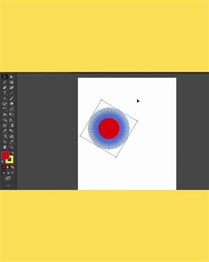 Sun Graphics by use Adobe illustrator Star Tool #graphicdesign #adobeillustrator