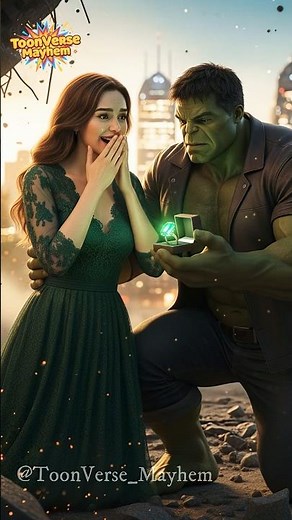 Hulk Falls in Love… and His Bride Turns Green Too 💚 | The Gamma Love Story