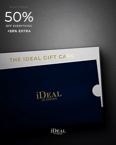 2.9K views · 22 reactions | Black Week ist hier und wir feiern mit unseren besten. Deals. Ever. Ab sofort gibt es 50% AUF ALLES! Psst... Ab einem Bestellwert von 59€, erhaltet Ihr 20% EXTRA auf den gesamten Einkauf - sogar auf Geschenkgutscheine. | IDEAL OF SWEDEN | Facebook