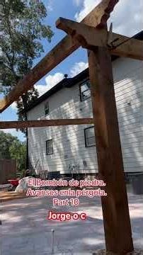Tutorial como hacer pérgolas de madera de sedro istalando las soleras y asiendo cortes diseño
