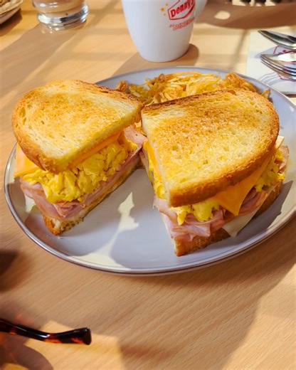 36K views · 509 reactions | If breakfast and lunch met on a sandwich, this would be it  | Denny's | Facebook