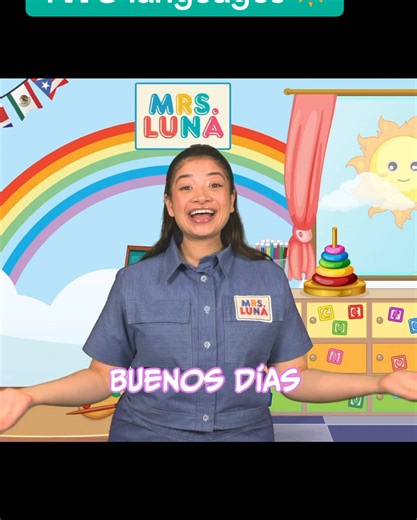 All new Mrs. Luna episode is Out Now‼️ No matter what age, you bc na learn Spanish with me⭐️ #kids #teacher #bilingualkids #spanish #education